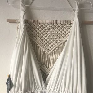 Floor length White Dress